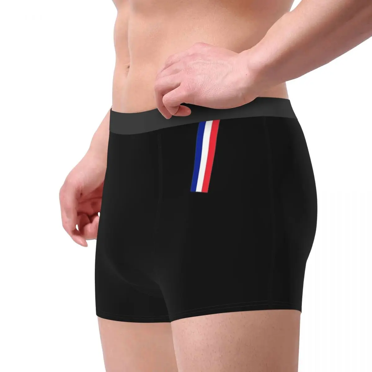 Мужское нижнее белье с флагом Франции трусы-боксеры и забавные Трусы со средней