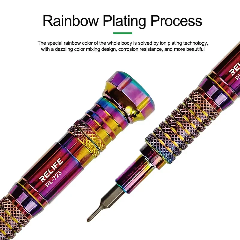 Сверхтвердая Магнитная отвертка RELIFE RL-723 для разборки и ремонта