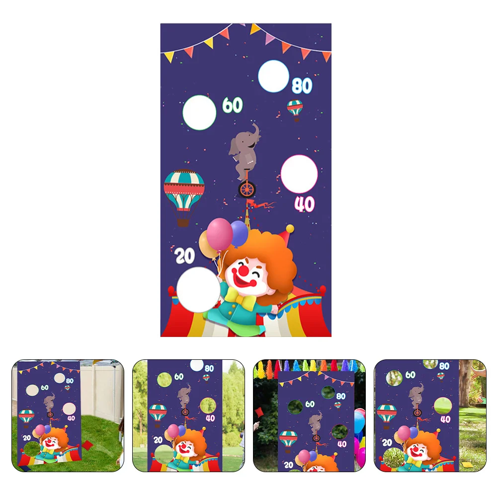 

Game Sandbag Flag Decorative Banner Cornhole Kid Toy Bean Polyester Cloth Throw Child