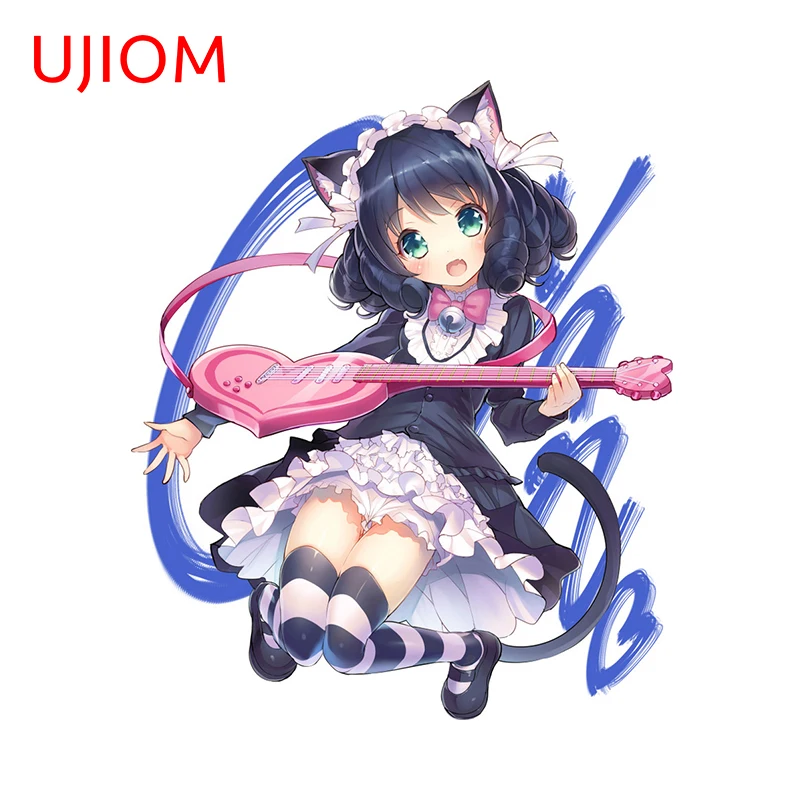 UJIOM 13 см × 11 Kawaii Hiirikawa голубой Hololive стикер на стену личные аниме девушка