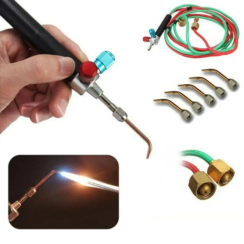 

Mini Gas Blow Torch Soldering Solder Iron Gun Oxygen Acetylene Jewelry Burner Set