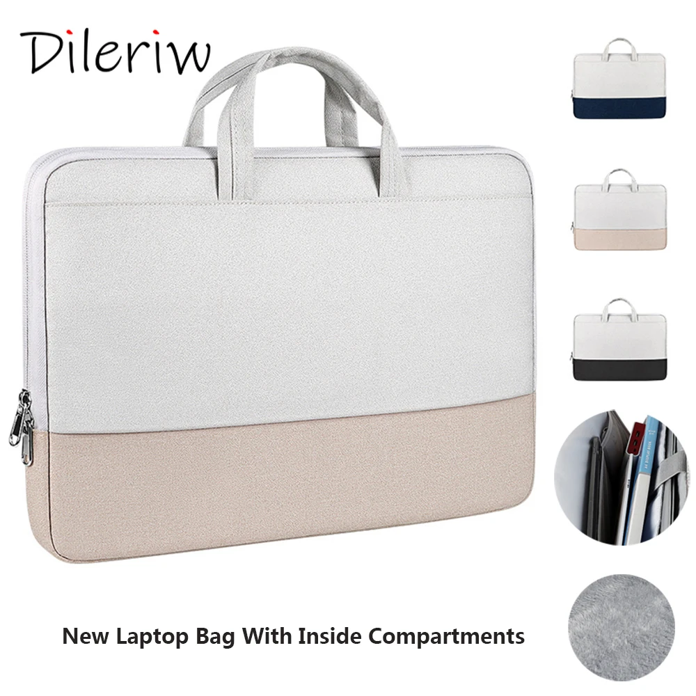 

Laptop Universal Messenger Bag Oxford Unisex Color Matching Handbag Hanging Luggage Multifunctional Large Capacity Briefcase