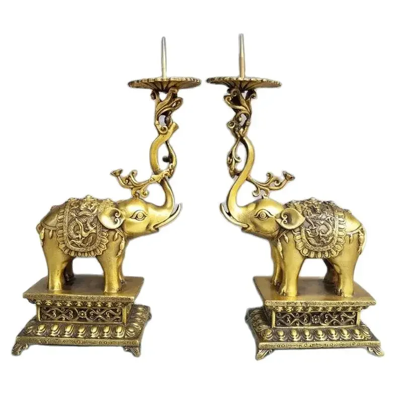 Оптовая продажа прецизионный латунный фиолетовый бронзовый подсвечник в виде