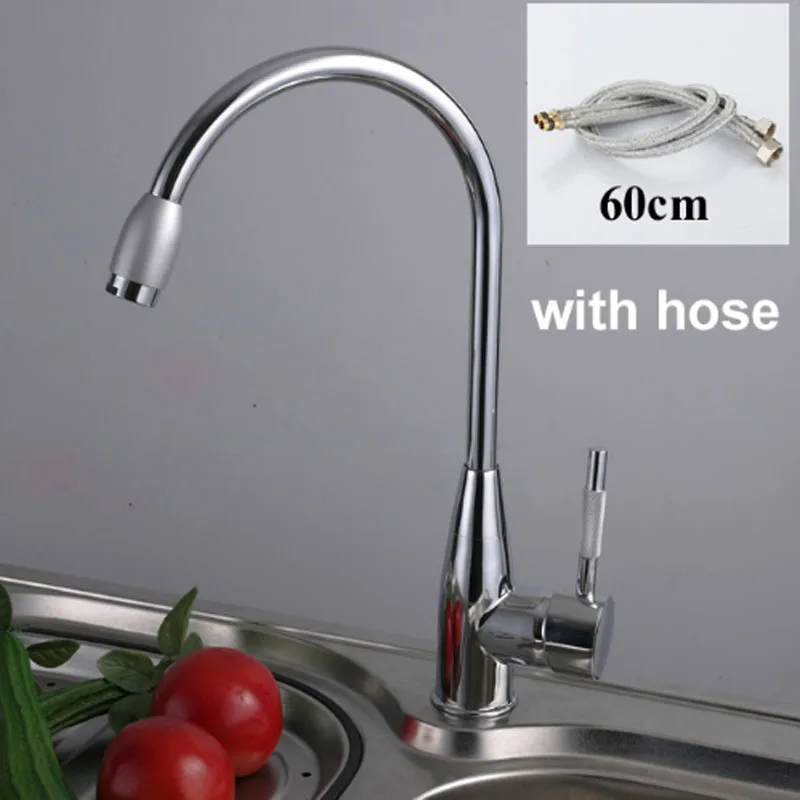 

High Quality Hot and Cold Water Kitchen Faucet with Single Handle for Kitchen Bathroom Sink Tall Faucet Tap Home Improvement