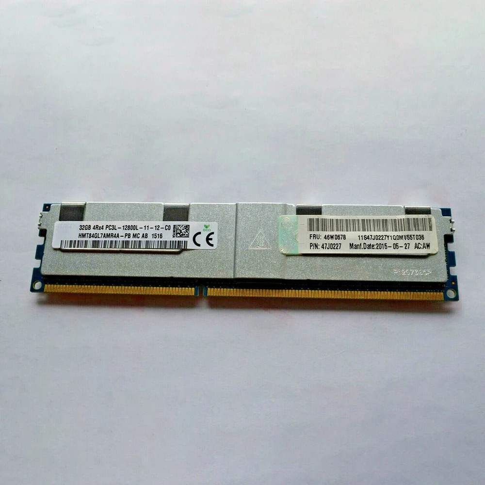 Серверная память 46W0678 46W0676 47J0227 X3690 X5 X3750 M4 32 ГБ 4Rx4 12800L DDR3 1600 ОЗУ