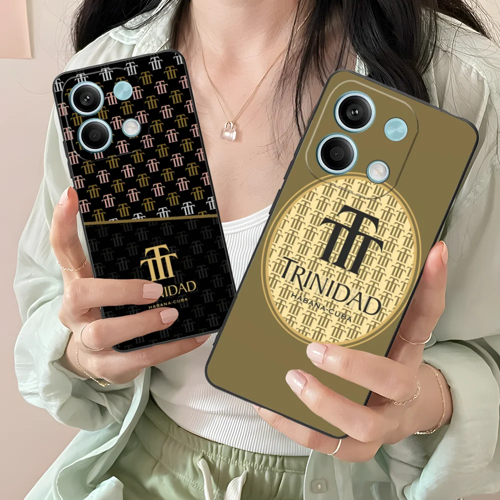 Mobile Trinidad Phone Case for Xiaomi Redmi Note 13 12 11 10 9 8 7 6 S A Pro Lite Plus 5G Black Cover Smartphone Cellphones