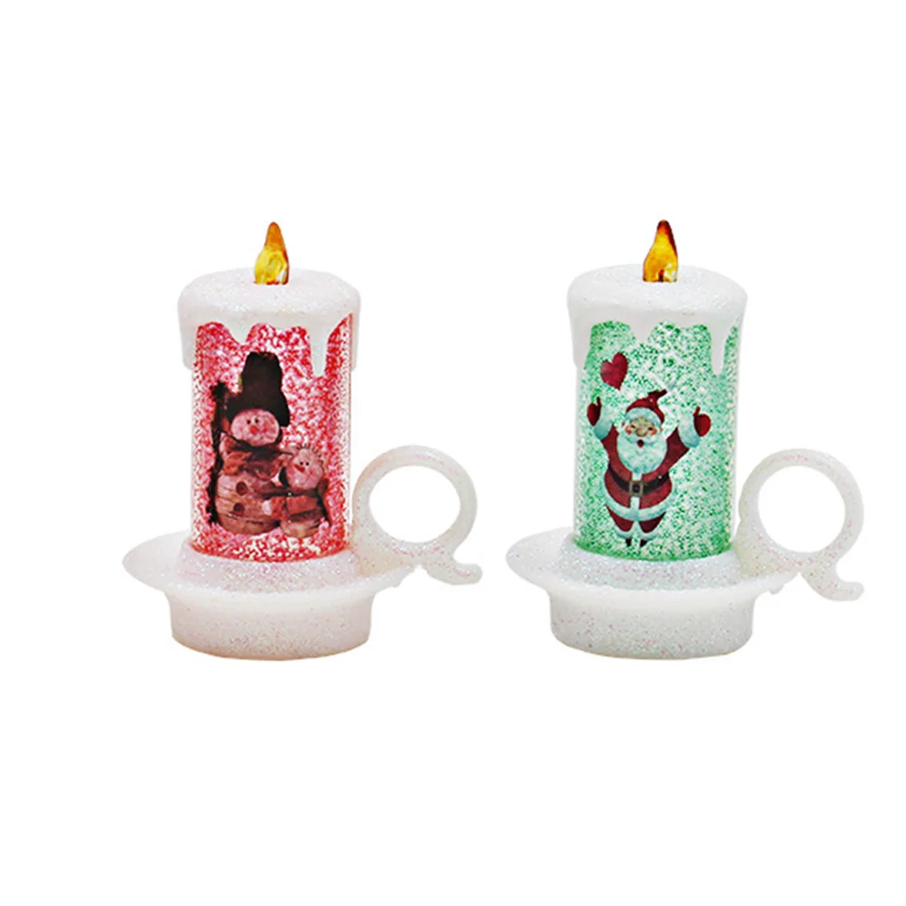 

2PCS Xmas LED LED Lights Led Tealight Candles Lamps Christmas Tealight Candles