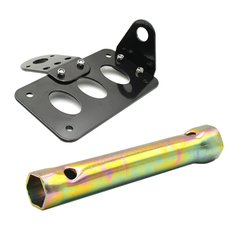 

Side Mounted Tail Light Frame License Plate Bracket With 16/18Mm Ignition Spark Plug Spanner Deep Wrench Socket Kits