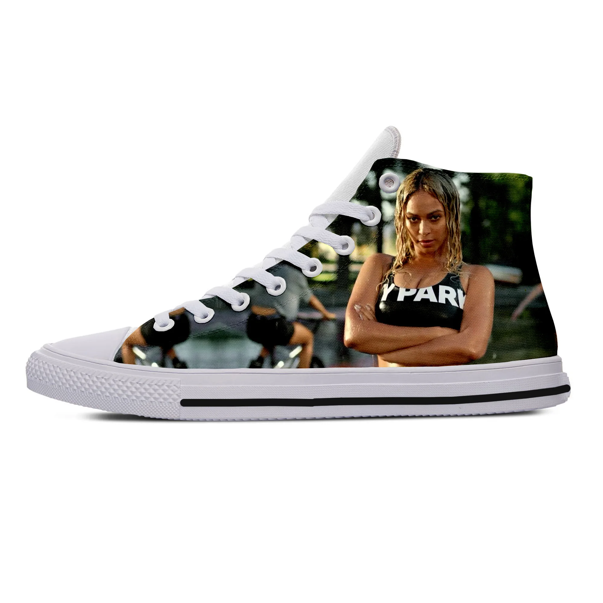 

Hot Summer Fashion Beyonce High Sneakers Men Women High Quality Handiness Latest Casual Shoes Lightweight High Top Board Shoes