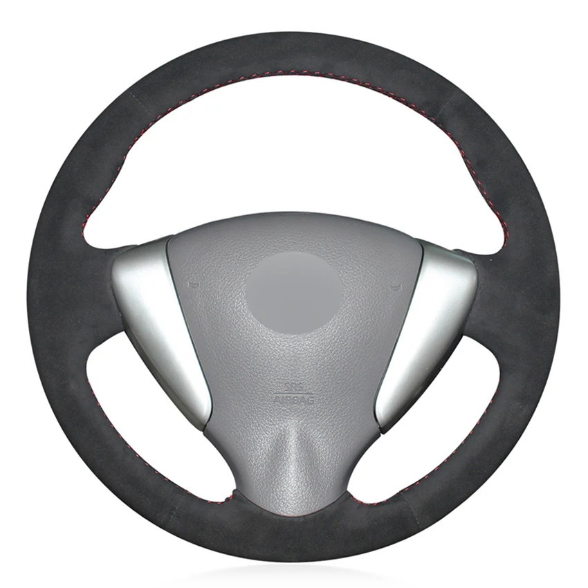 

Чехол на руль из черной искусственной замши для Nissan Tiida Sylphy 2011-2015 Versa Note 2014-2019 NV200 2014-2018 Sentra S 2013-2019