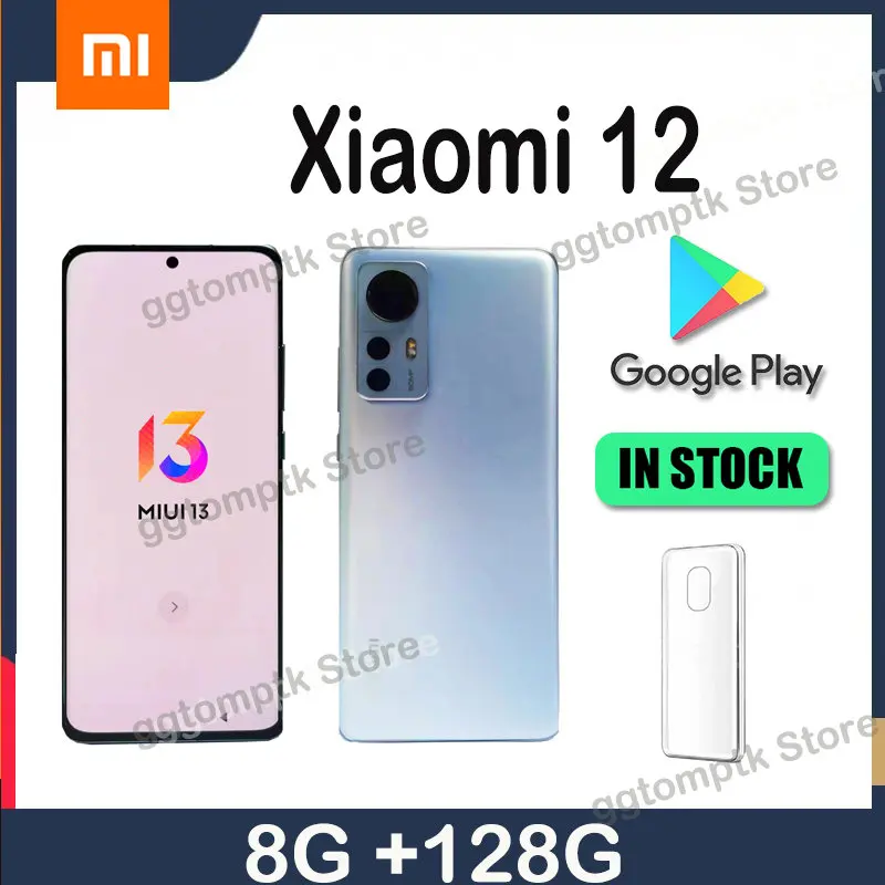 

Xiaomi MI 12 Cellphone, Snapdragon 8 Gen 4500mAh xiaomi 12 Smartphone 50MP Camera Android