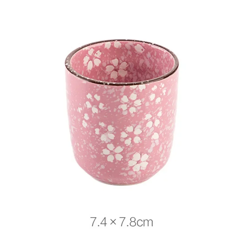 

Керамическая чайная чашка Sakura розового цвета