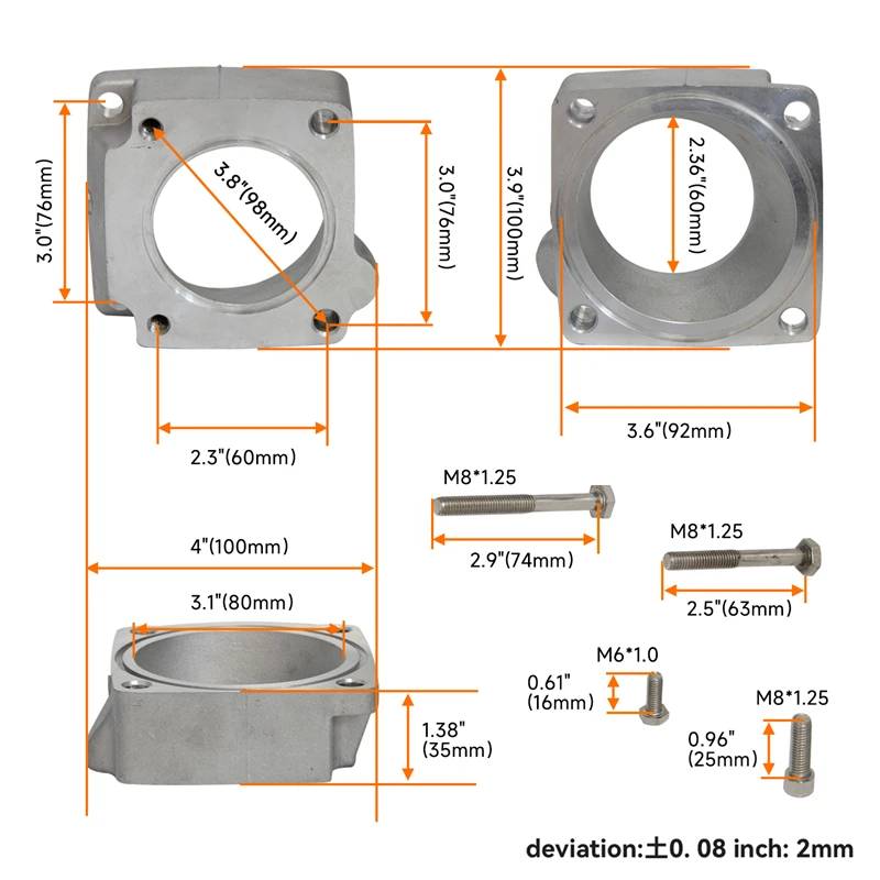 Передний впускной коллектор корпус дроссельной заслонки адаптер для Nissan Skyline R33