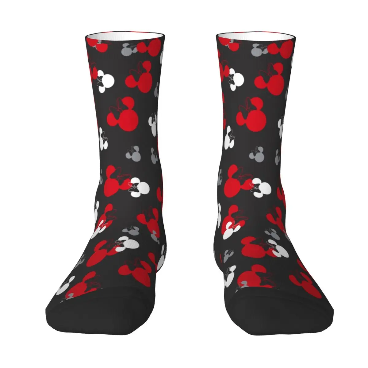 

Happy Funny Men's Socks Harajuku Disney Mickey Minnie Mouse Sock Polyester Sport Women's Socks Spring Summer Autumn Winter