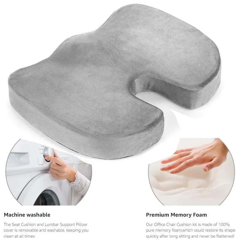 Противоскользящая Ортопедическая подушка из пены с эффектом памяти