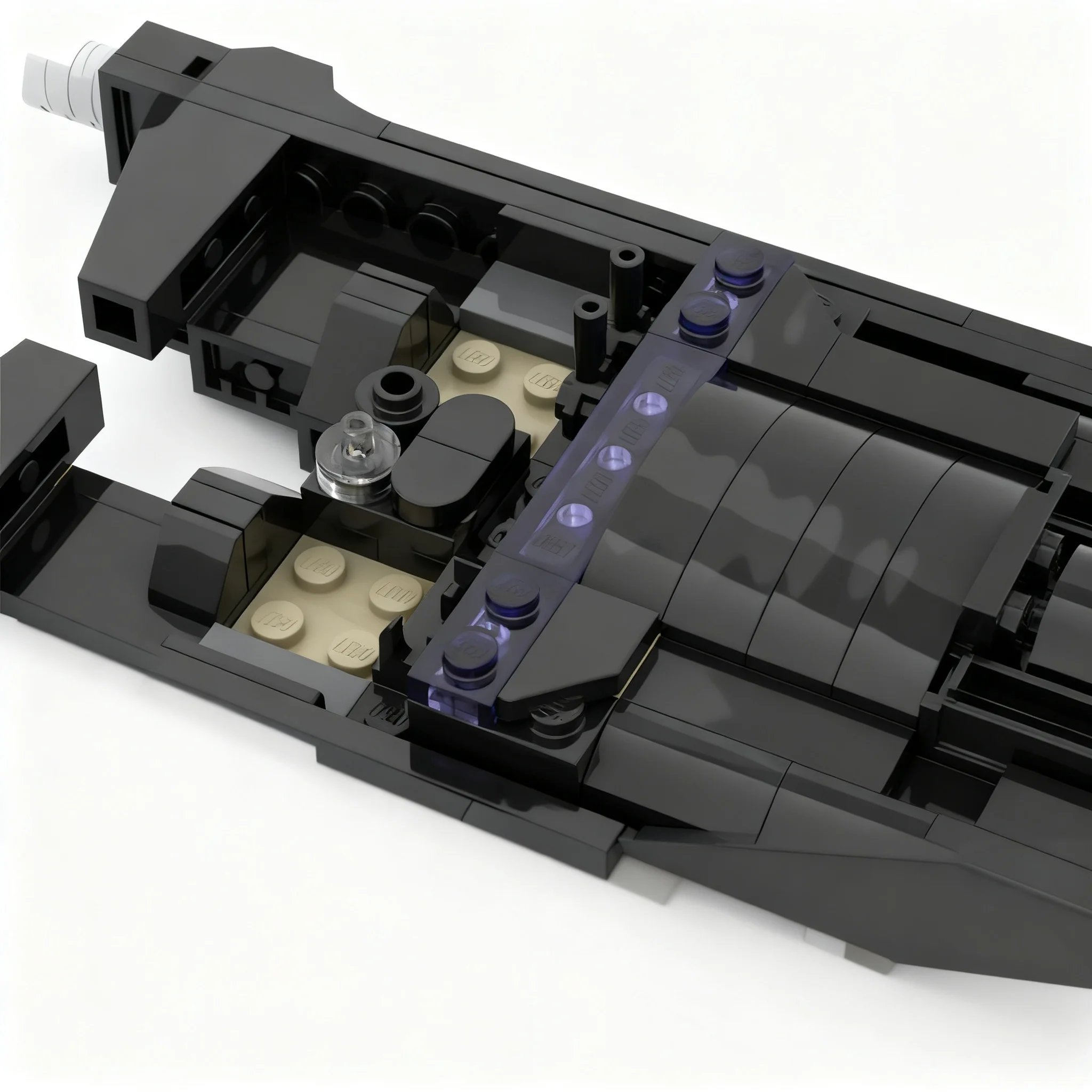 Фото 202 детали MOC Star Battle Sith Landspeeder, модель из строительных блоков, архитектурная игрушка, идея для рождественского подарка, сборка, креативное творчество, DIY-арт. №2