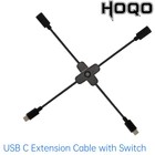 Кабель USB C 30 см с кнопкой включениявыключения 304 для вентилятора лампы USB адаптер Папа-мама удлинитель линии питания