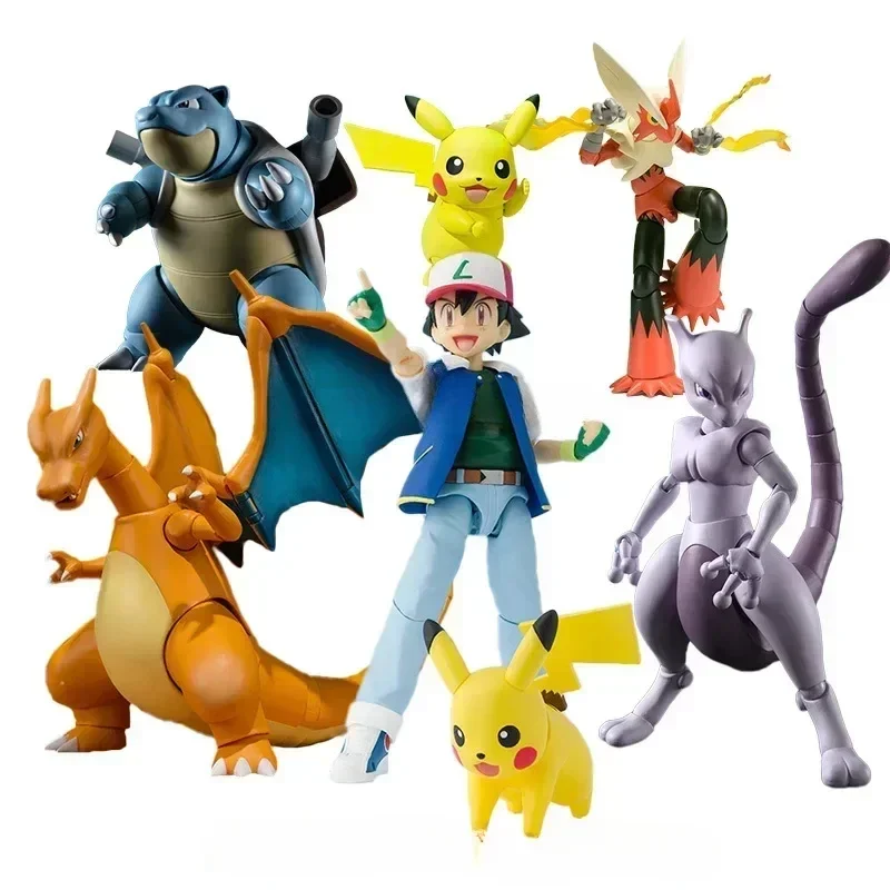 Фото Bandai оригинальный Pokemon S.H.Figuarts SHF аниме фигурка Чаризард аниме фигурки игрушки для детей Коллекционная модель украшения №2