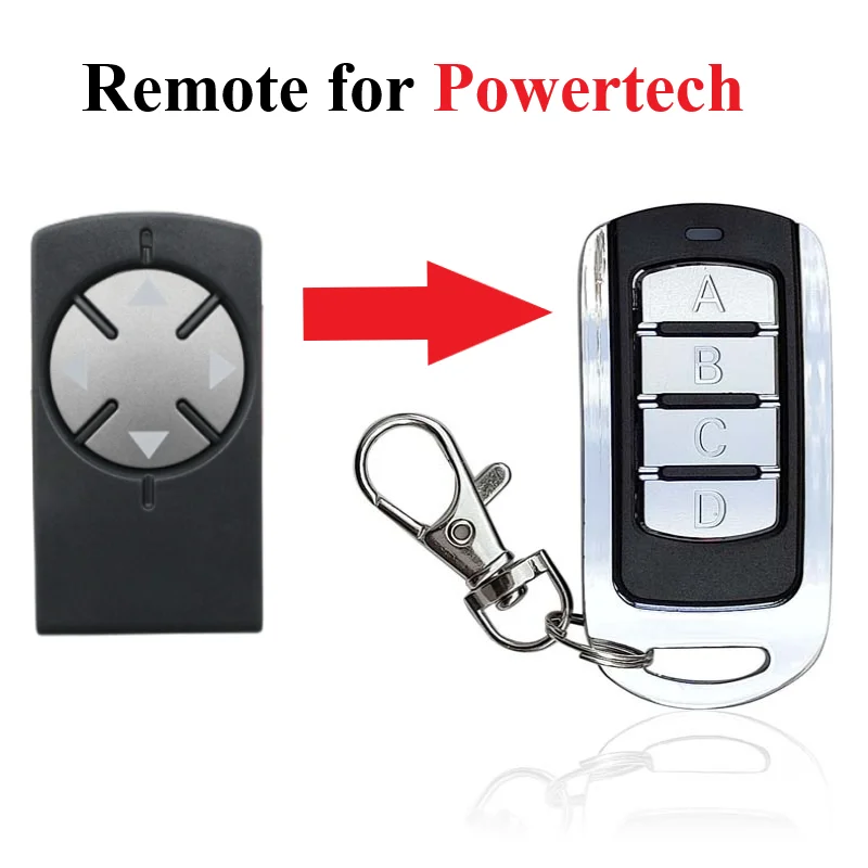 

compatible with Powertech PR2 PR-2 433 mhz remote control Rolling code 4-Channel Powertech trasmitter