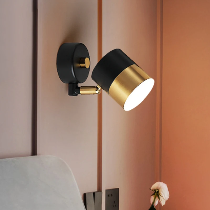 

Fumi LED Track Lighting Small Directional Wall Spotlight, Flush Mount Hallway Ceiling Light Fixture for Bedside, Hallway, Headbo