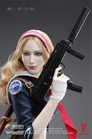 16 verycool vc tj 03 national assault blade girls game player assault weapon mp7 pvc material cant be fired for action collect
