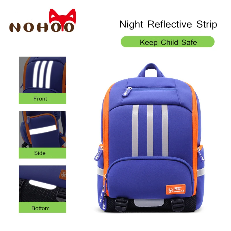 Fashion Blue School Bags for Boys Large Capacity Children Waterproof Backpack for Primary School Students 1-6 Grade Schoolbags