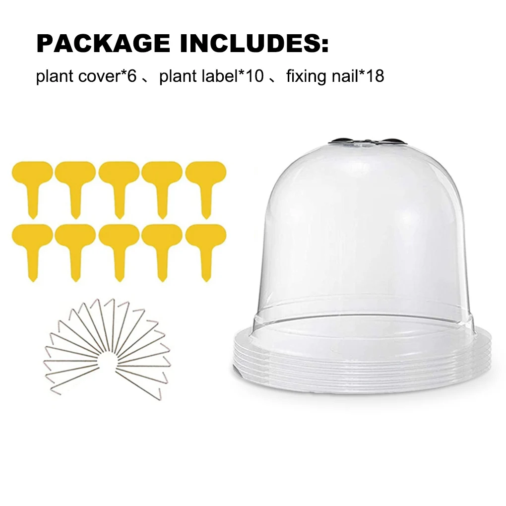 

Пластиковые прозрачные крышки для растений
