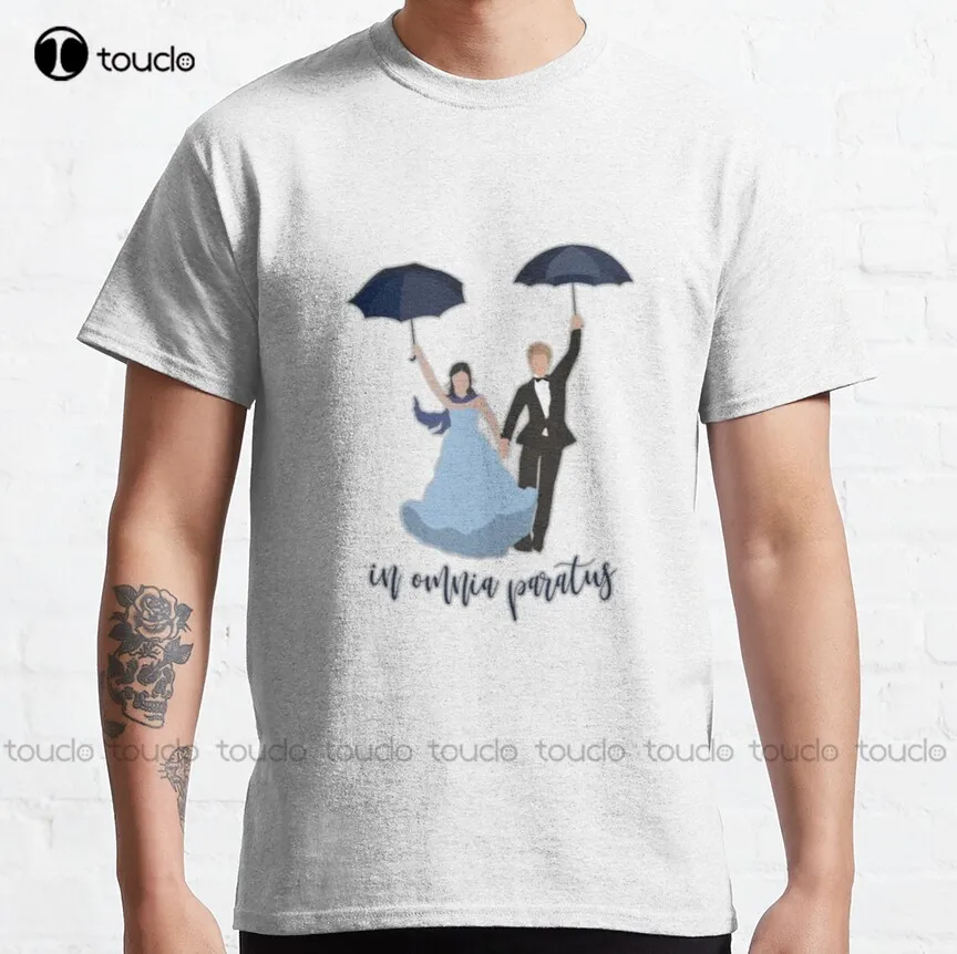 

In Omnia Paratus Drawing Classic T-Shirt Gilmore Girls Vintage T Shirts Custom Aldult Teen Unisex Digital Printing Tee Shirts