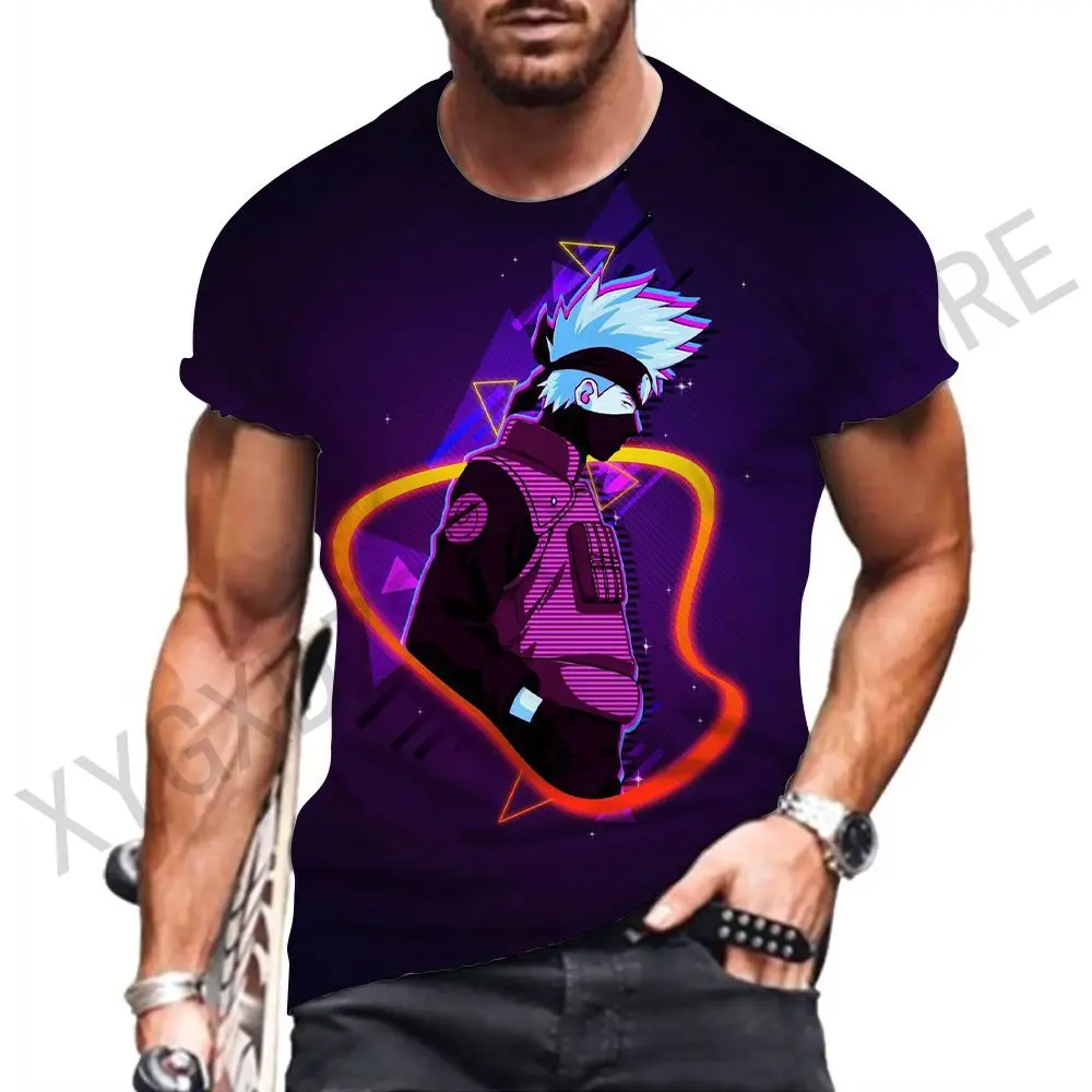 

Men's T-shirt Gift Children's Naruto Clothing Streetwear Trend Essentials Short Sleeve Tops 110-6XL Shirts New Y2k Clothes Anime
