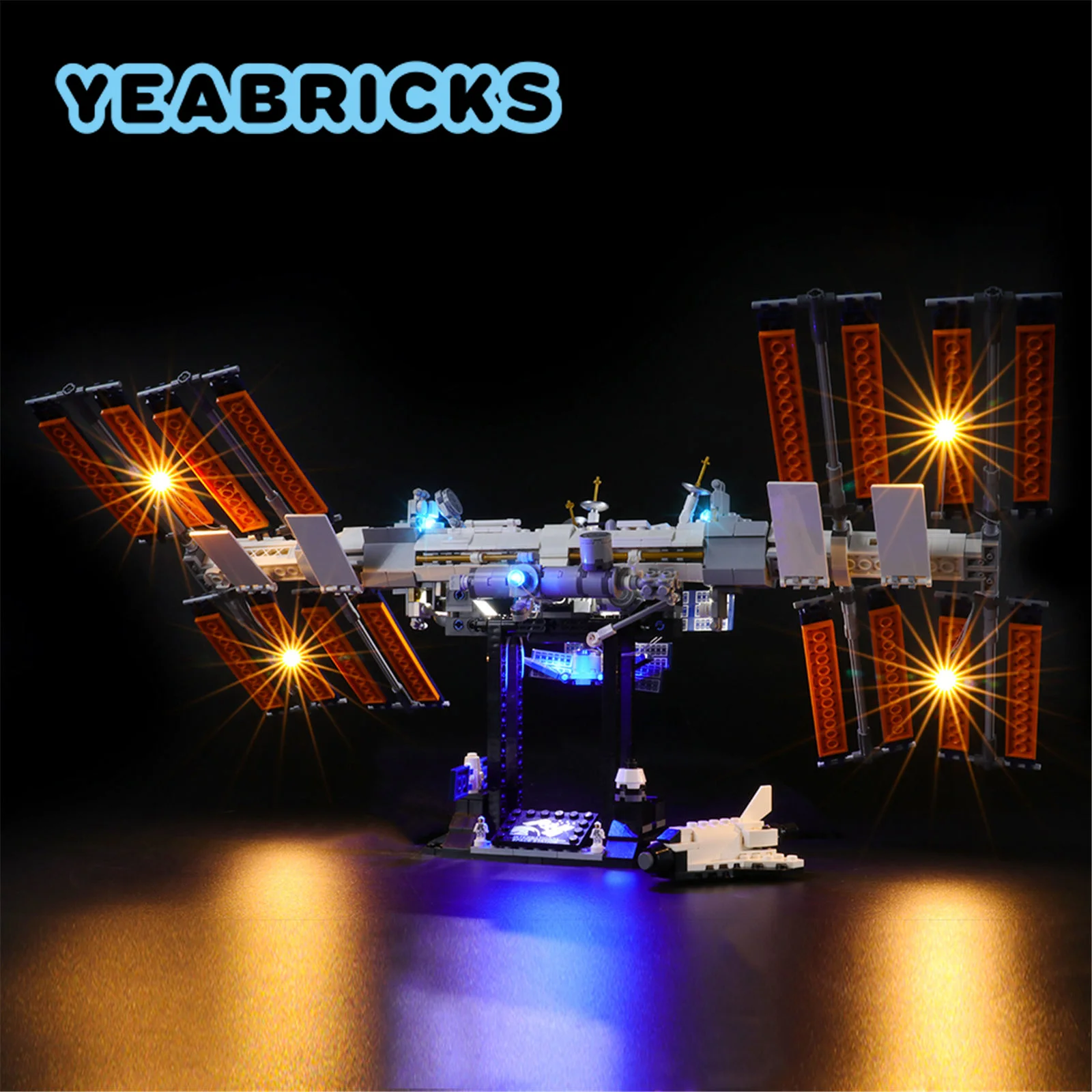 YEABRICKS-Kit de luz LED para 21321, Estación Espacial Internacional, bloques de construcción, no incluye el modelo, juguetes para niños