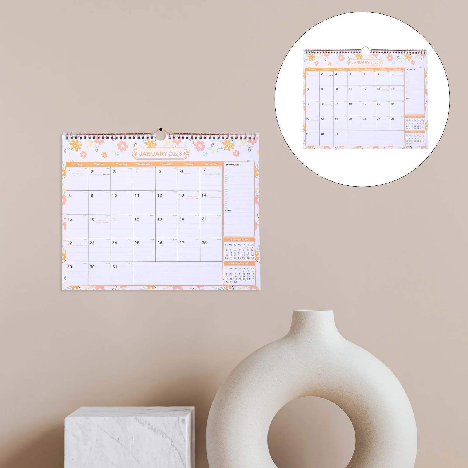 

Household Schedule Calendar Multi-function Hanging Planning Calendar Home Decor