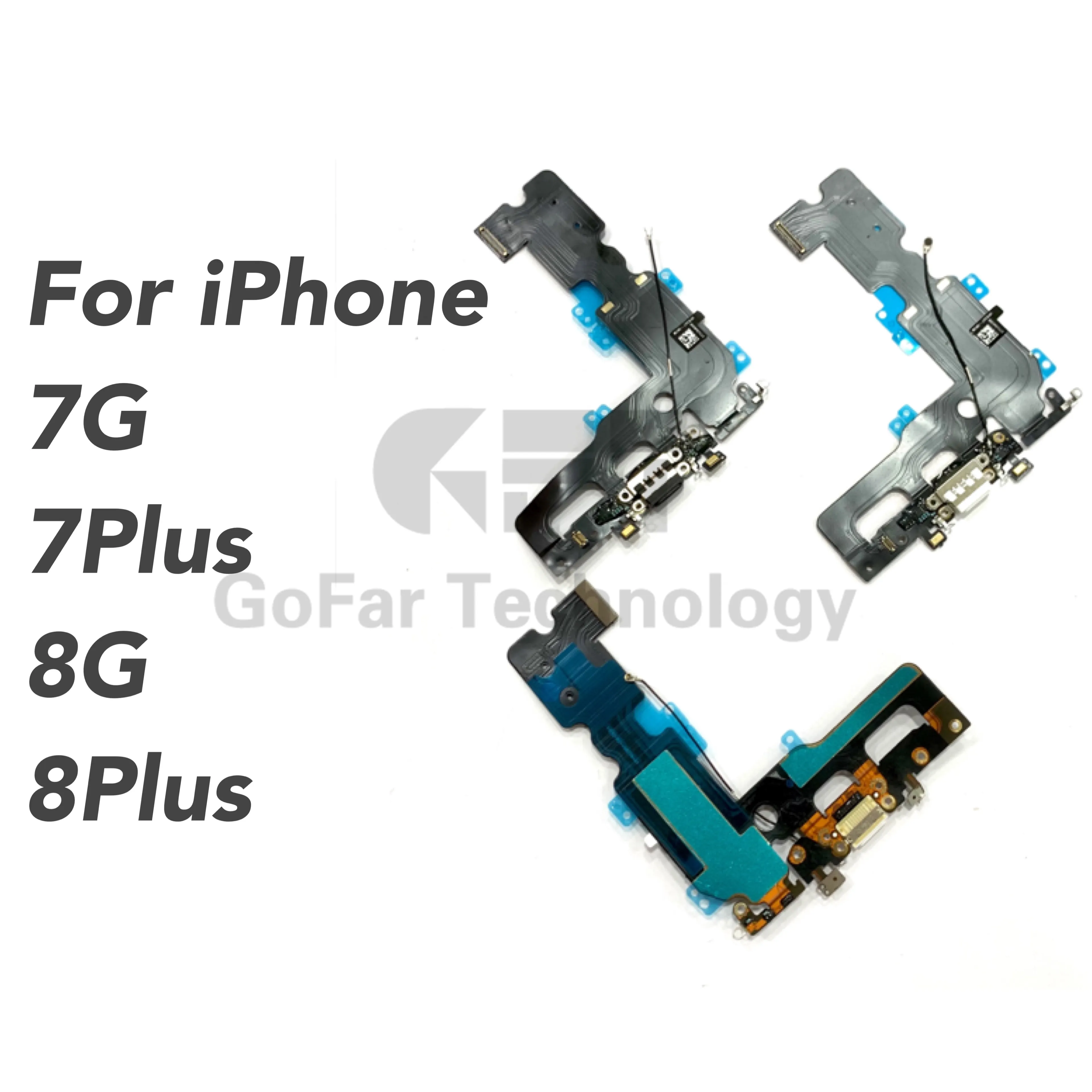 

1 шт. высококачественный зарядный порт USB док-станция гибкий кабель с микрофоном и сигнальной антенной Замена для iPhone 7 7Plus 8G 8 Plus
