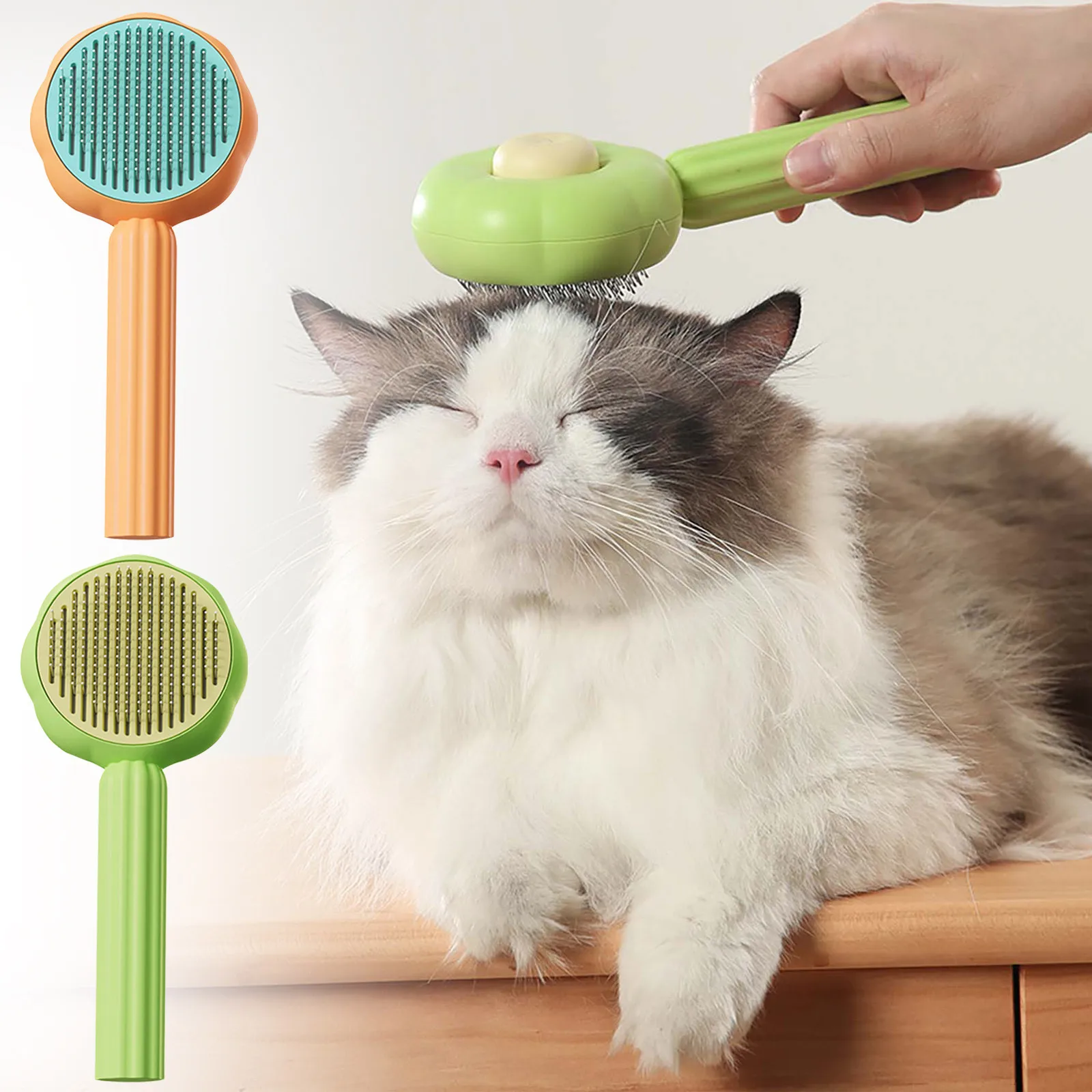 

Sunflower Pet Comb Cat Comb Pet Brush Pet Self Cleaning Needle Care Comb Pet Hair Remover Pet Comb Pets Dogs Accessories