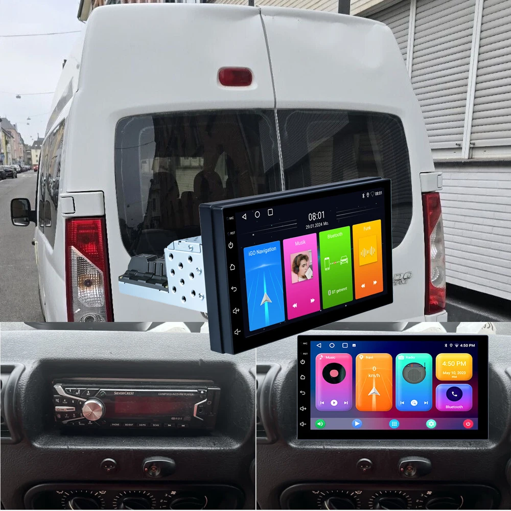 Автомобильная радиостанция Android 7 дюймов с GPS-навигацией + камера заднего вида HD