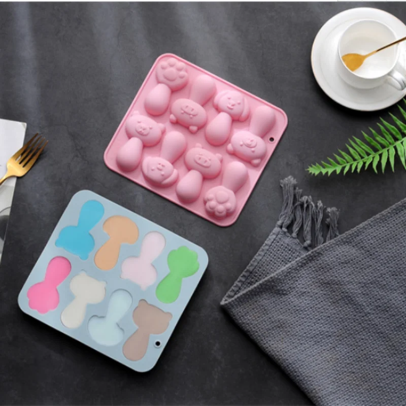 

8 Cavities Cheese Molar Rod Making Mold Baby Food Ointment Candy Pudding Chocolate Silicone Mould DIY Cake Baking Tools