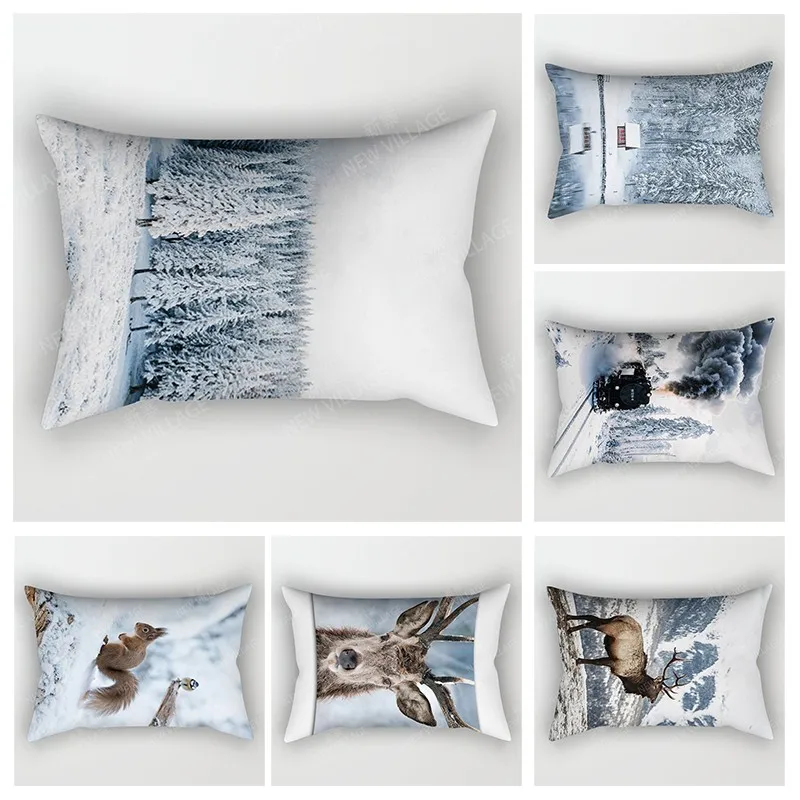 

Nordic fall home decor 30*50cm throw pillow case sofa modern boho living room Cushion cover 30x50cm 40*60cm plant pillowcase