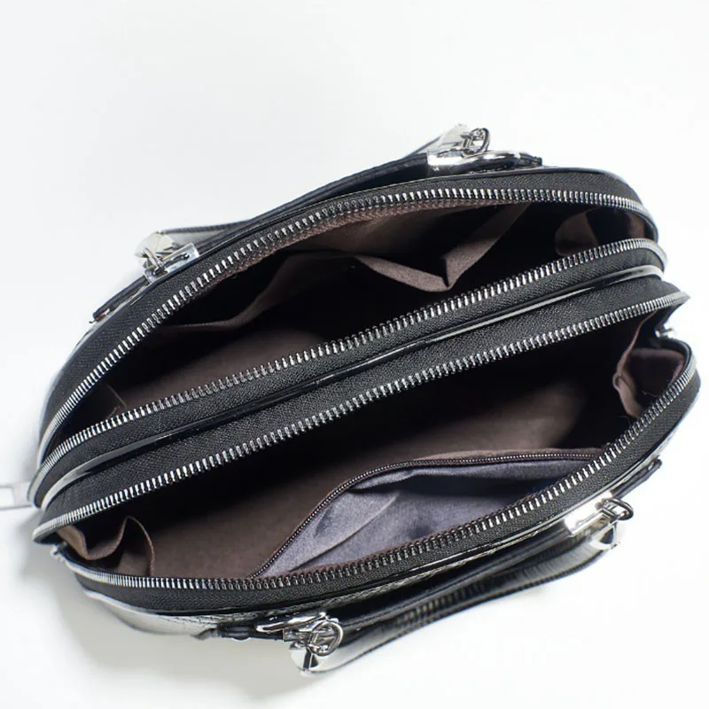 Crocodile Pattern PU Women's Handbag 2023 Retro Light Luxury Single Shoulder Crossbody Bags Fashion Commuter Satchel Versatile