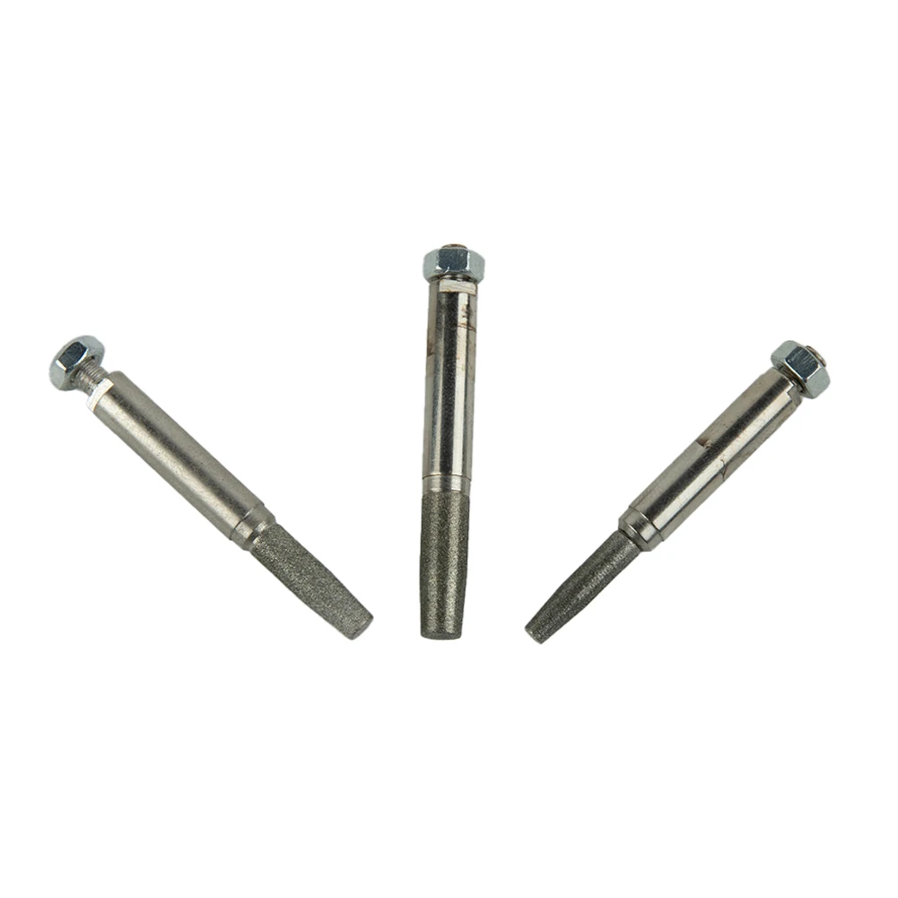 

6pcs 50mm Chainsaw Teeth Sharpener Grinding Head Diamond Coated Cylindrical Burr 4/5/6mm For Portable Hand Chain Grinder