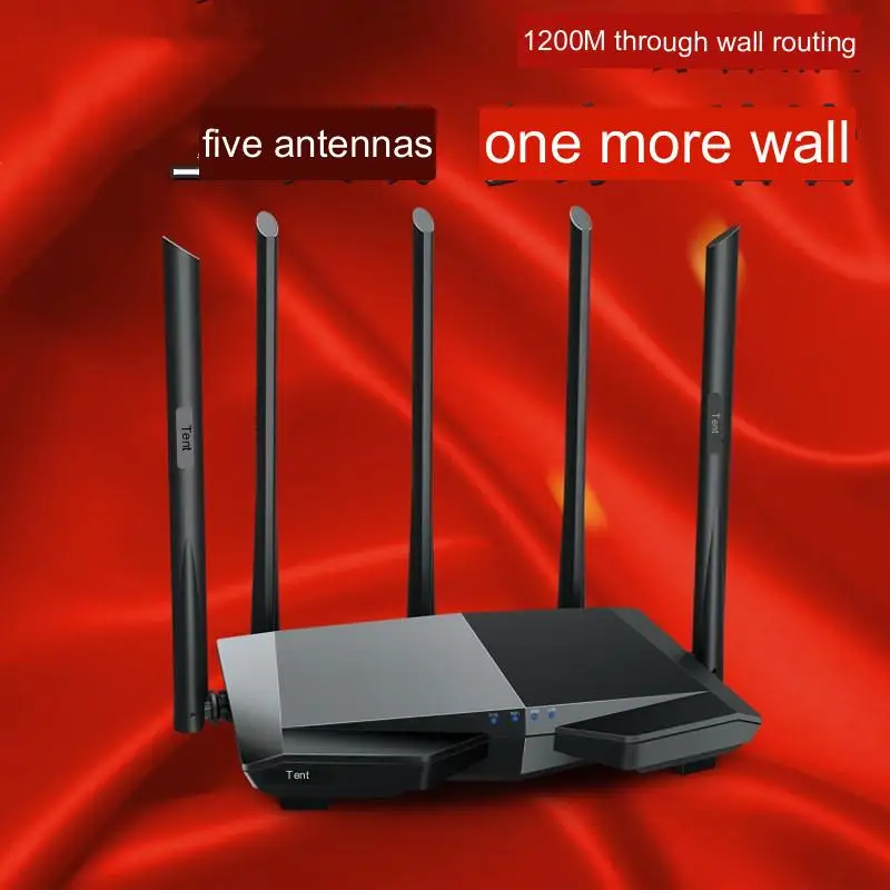 

AC10 Dual Frequency Gigabit Wireless Router 1200m 5G WiFi Network Fiber Port Four Antenna Home Router