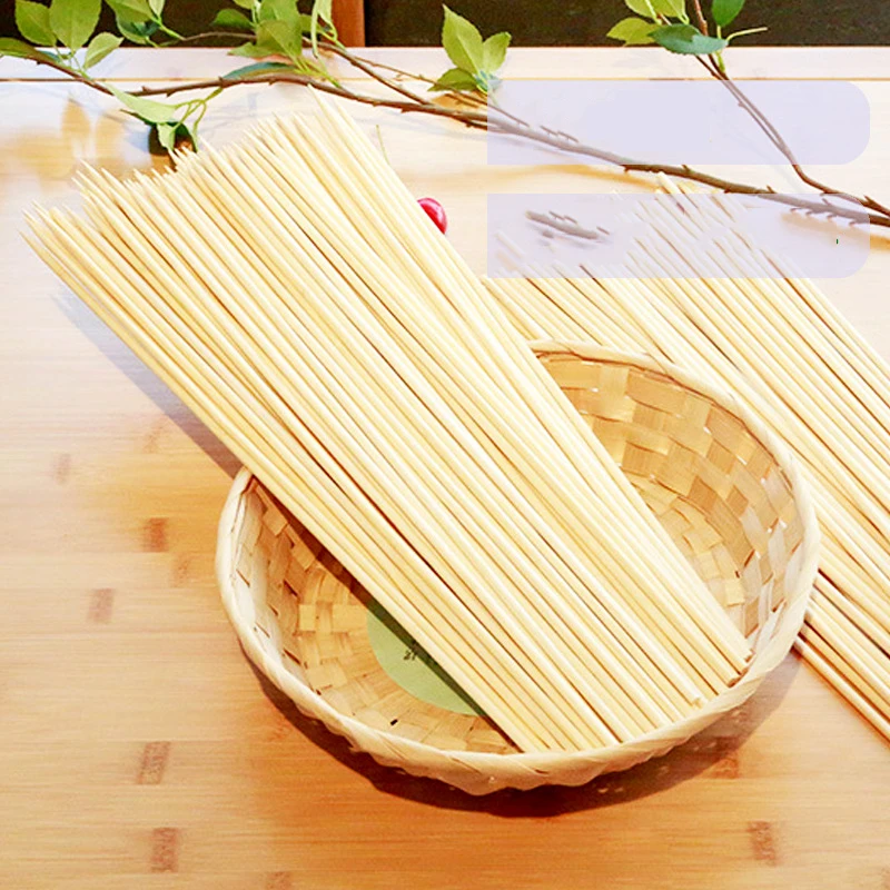 100 шт. одноразовые деревянные палочки для барбекю | Дом и сад