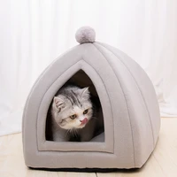 warm cat house removable pet house for cats small dogs washable pet sleeping bed breathable kitten puppy tent cat accessories