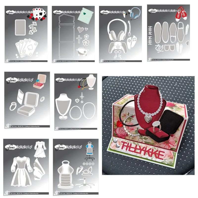 Шкатулка для драгоценностей геймерская обувь конверт металлические штампы