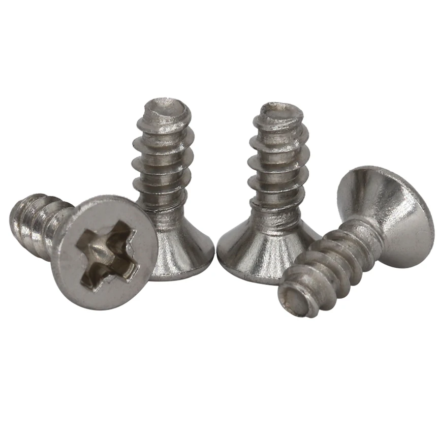 

M4 M5 6mm 8mm 10mm 12mm 16mm to 40mm 304 Stainless Steel KB Phillips Cross Countersunk CSK Flat Head Tail Self Tapping Screw