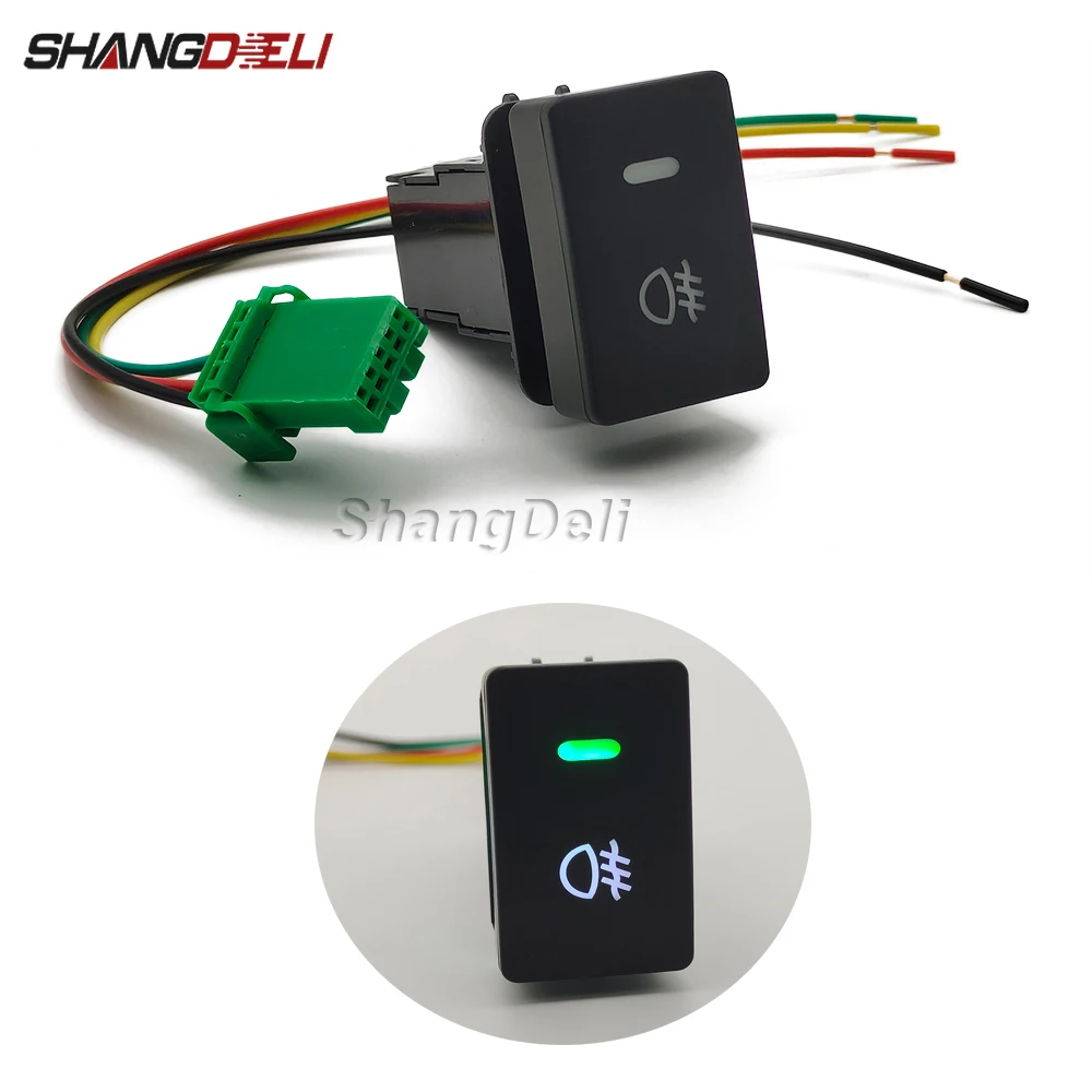 

Автомобильная светодиодная лампа, переключатель задних противотуманных фар, кнопка переключения передних противотуманных фар для Honda Fit HRV ...