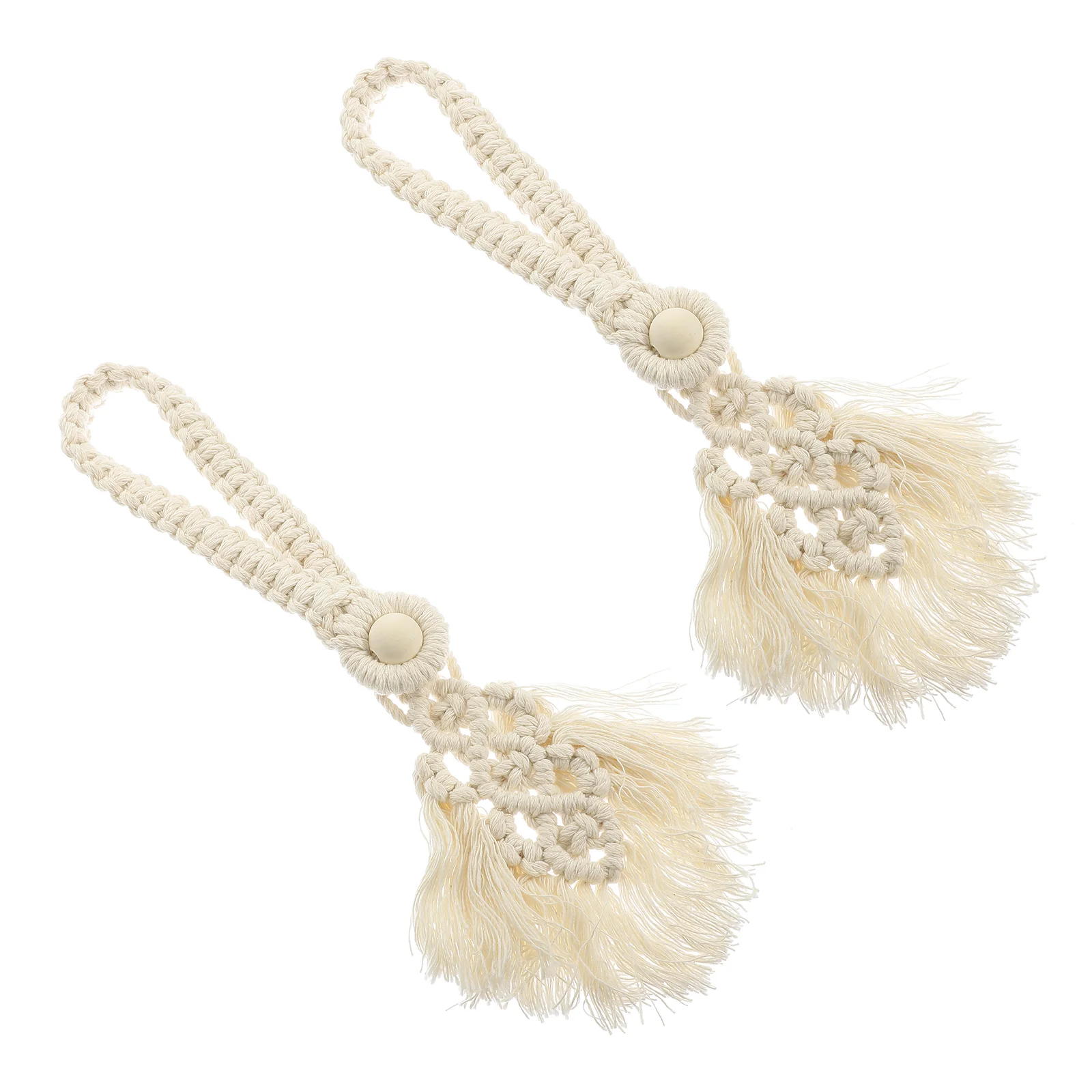 

Curtain Tiebacks Drapery Tie Rope Holdbacks Holdback Decorative Tieback Backs Window Cotton Beadholder Farmhouseholders Clip