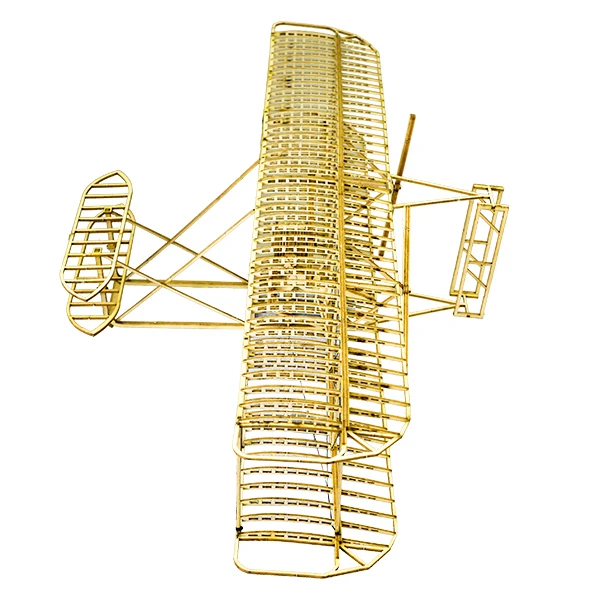 Фото Конструктор AEORC Wright Flyer I 1903: первая модель самолета с двигателем, деревянная сборная модель, реплика исторического авиационного транспортного средства, коллекционный предмет №2
