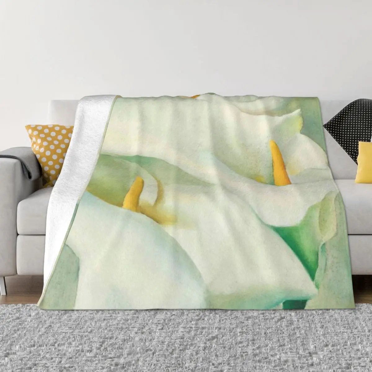 Ультрамягкое одеяло из микрофлиса Georgia O Keeffe Calla Lillies