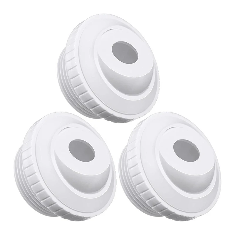 

3Pcs White Nozzle PVC Nozzle For Swimming Pool Opening Eyeball Nozzle Flow Inlet Fitting For Hayward SP1419D