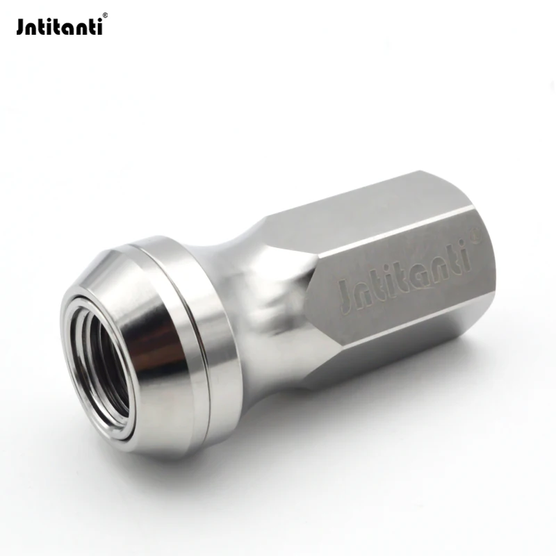 Фото Гайка колесная Jntitanti Hexagon Open End Floating Cone Seat Gr.5 из титана M12x1.5 для Toyota, Honda, Mazda, Mitsubishi, Buick, Ford, Acura №4