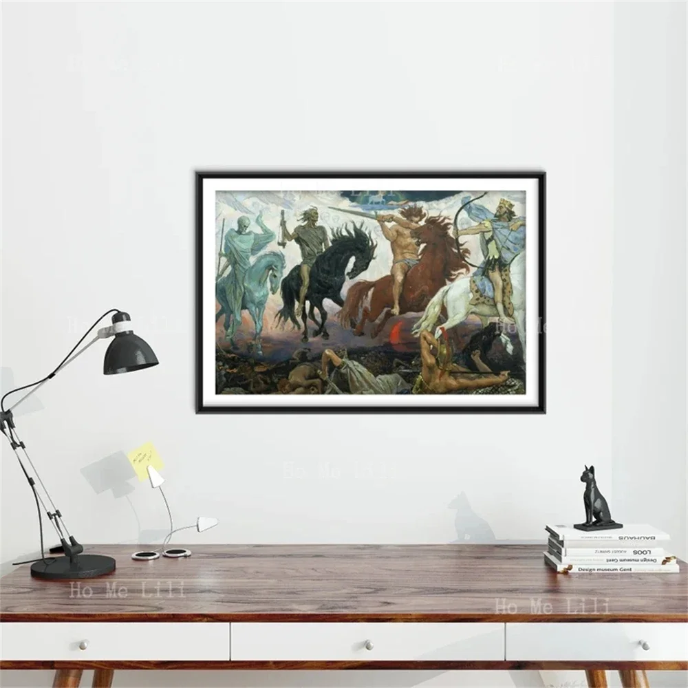 Виктор Михаилловч Васнецов Четыре всадника Апокалипсиса Картина Фото Плакат